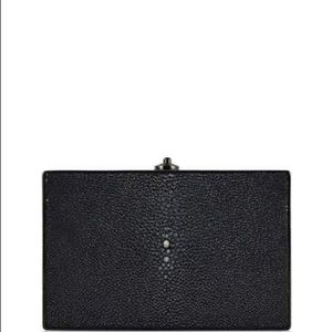 Judith Leiber Women's Black Stingray Rectangle